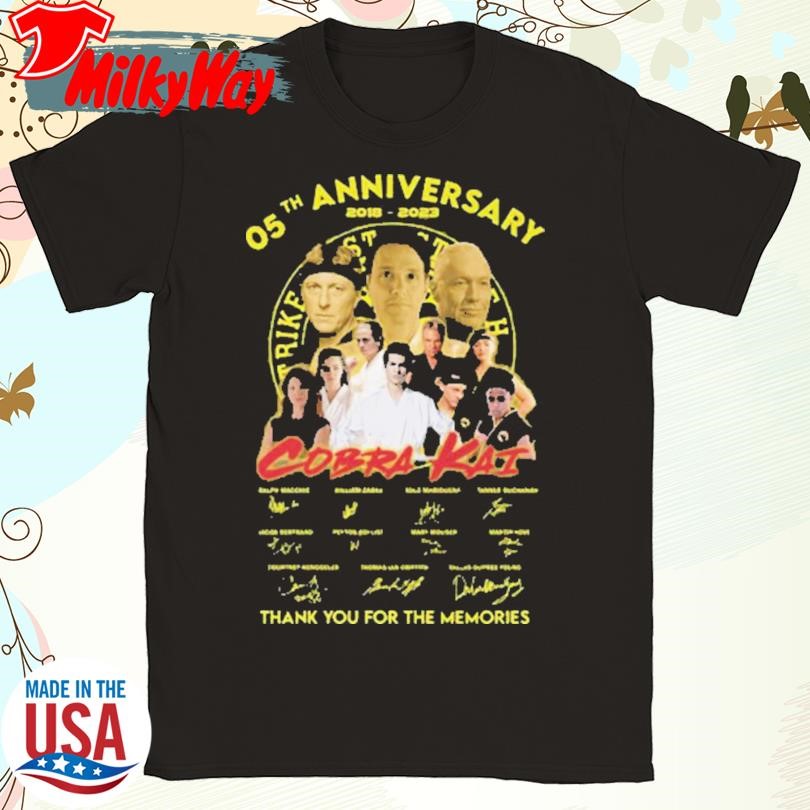 05th Anniversary 2018 – 2023 Cobra Kai Thank You For The Memories T-Shirt