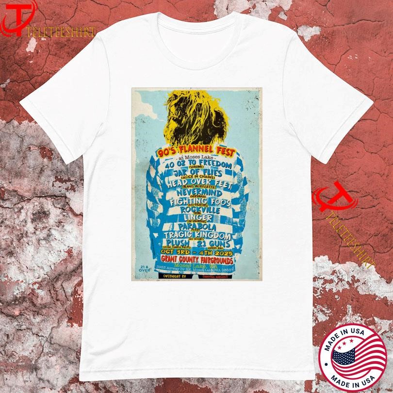 90’s Flannel Fest October 3-4 2025 Grant County Fairgrounds in Moses Lake WA T-Shirts