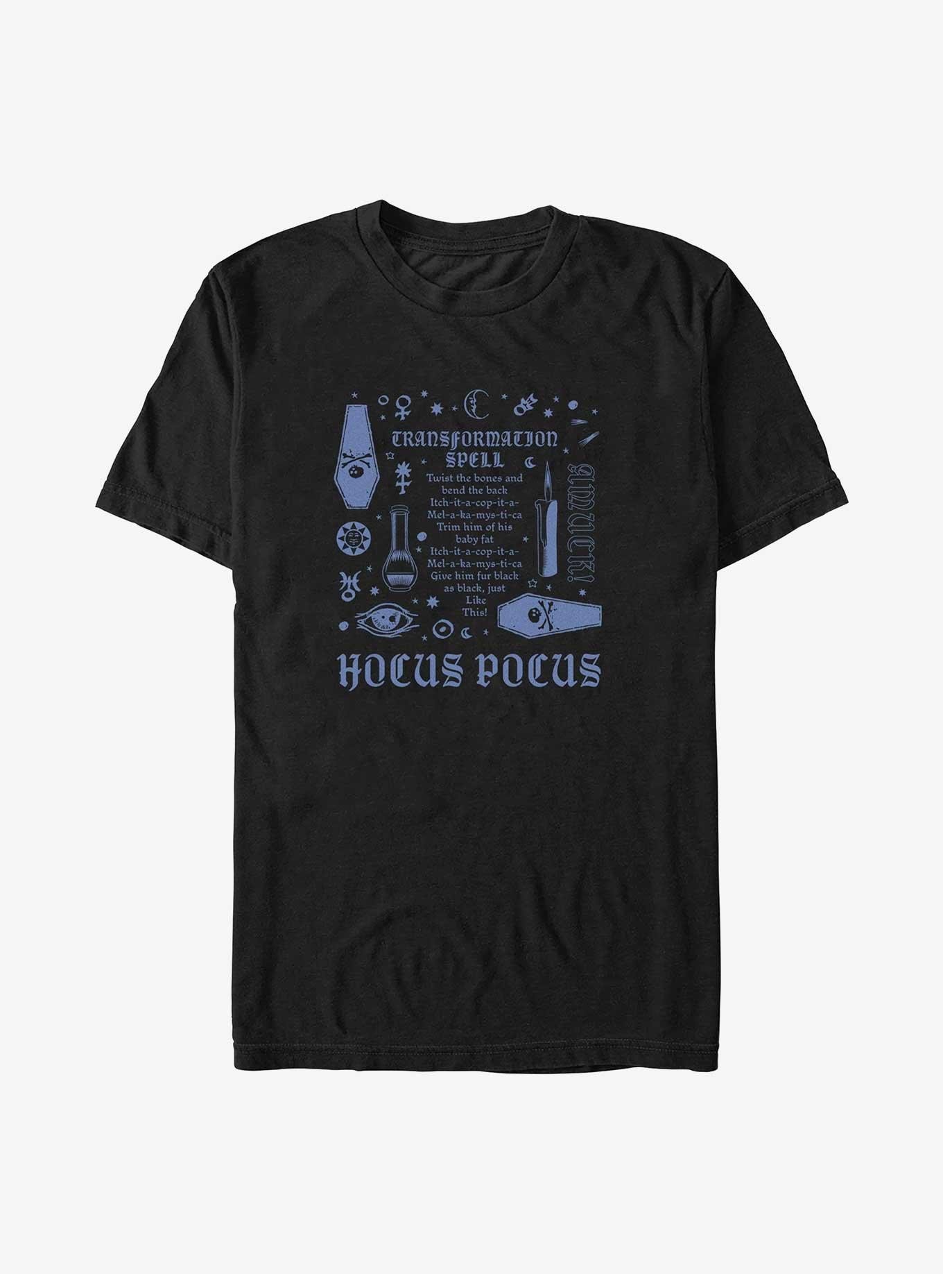 Disney Hocus Pocus Transformation Spell Lyrics T-Shirt