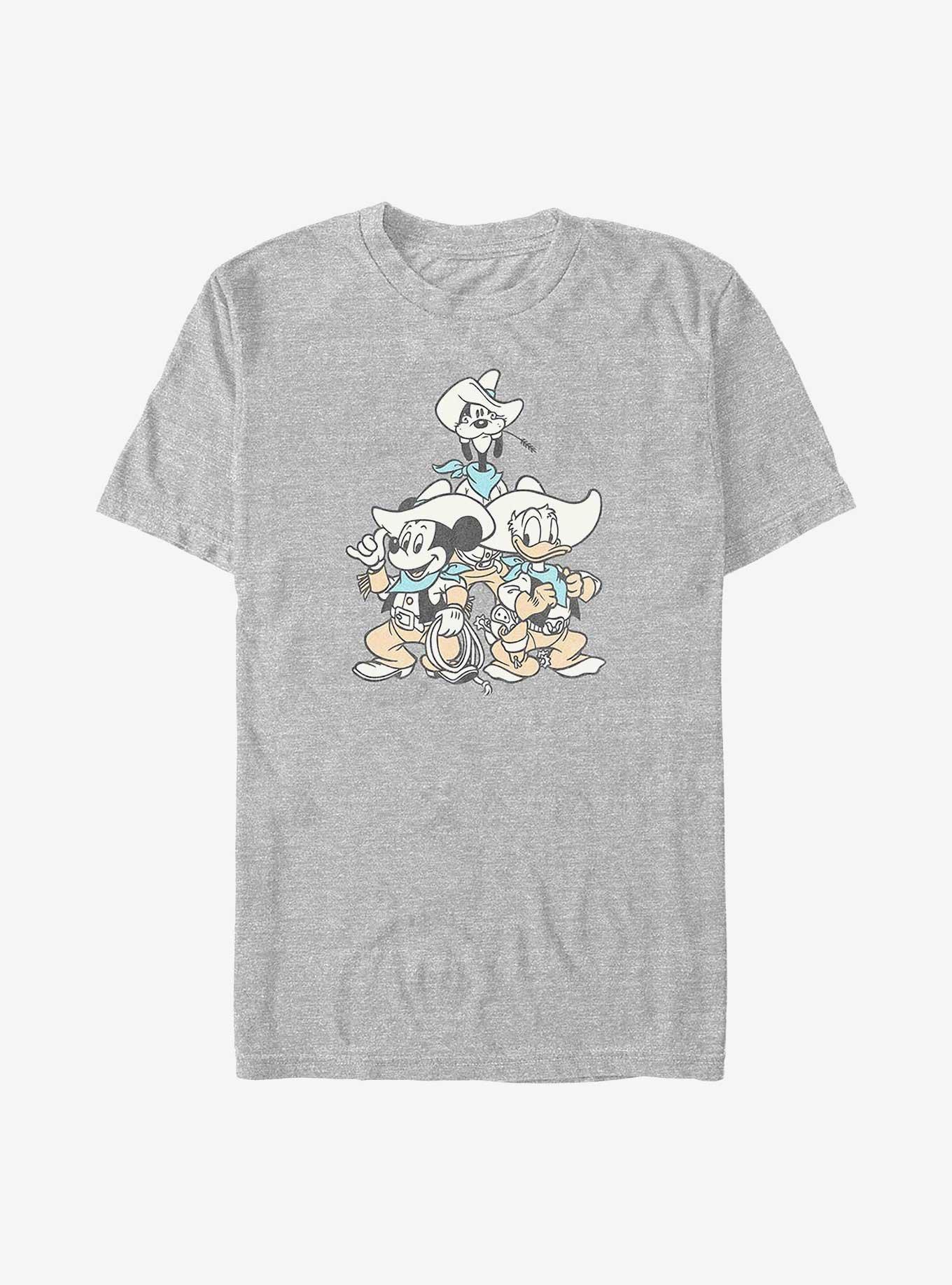 Disney Mickey Mouse Vintage Cowboys Big And Tall T-Shirt