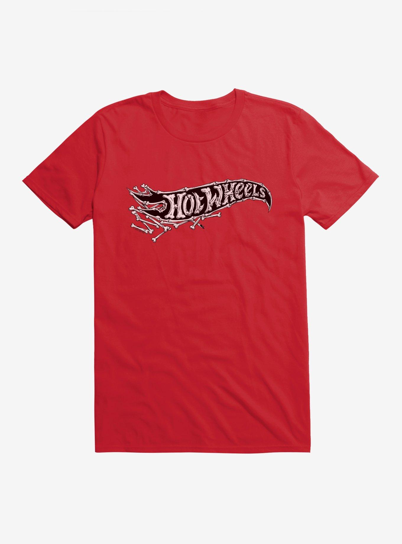Hot Wheels Halloween Bones Logo T-Shirt