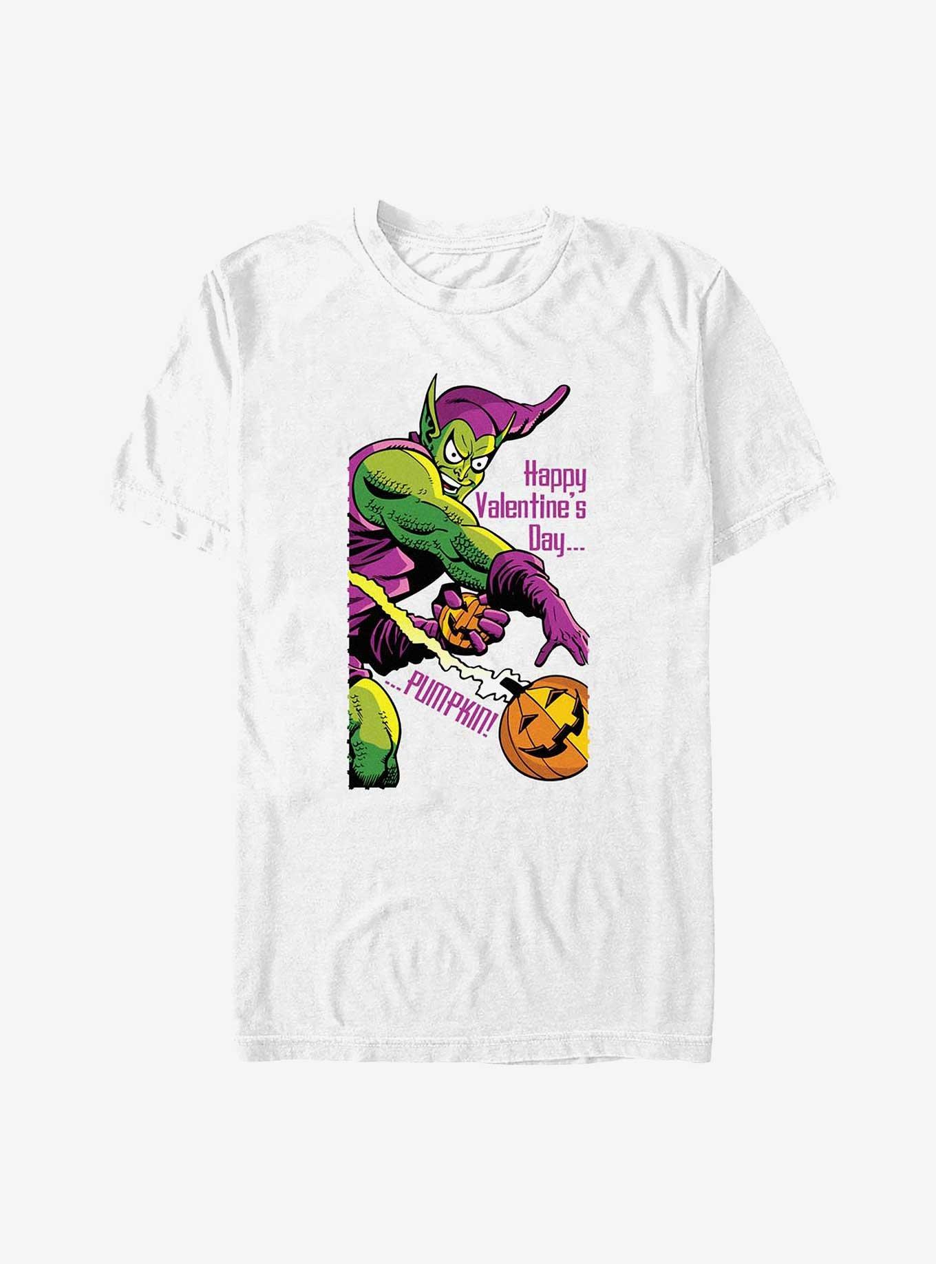 Marvel Green Goblin Happy Valentines Day Pumpkin T-Shirt