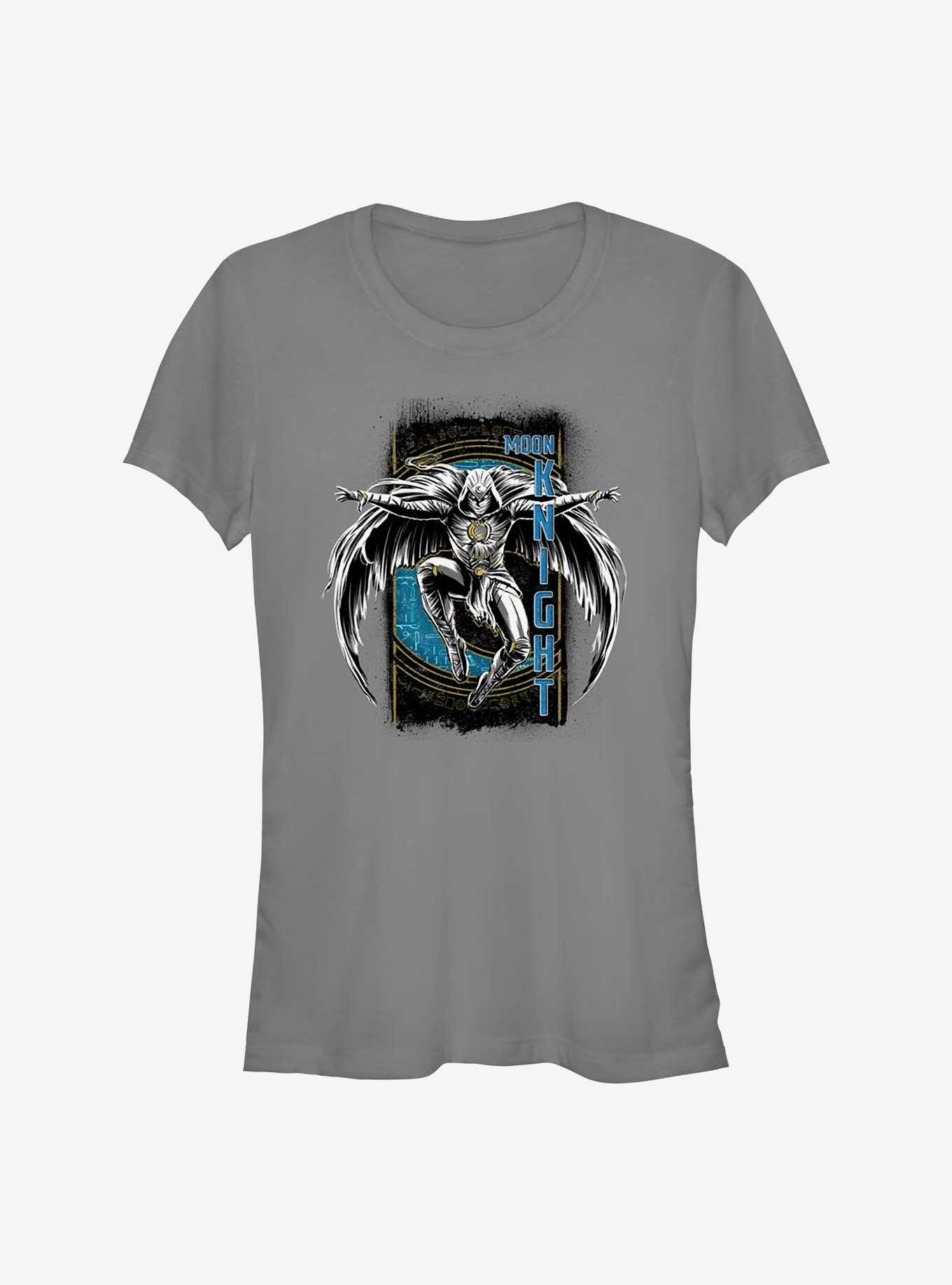 Marvel Moon Knight Grunge Badge Girls T-Shirt