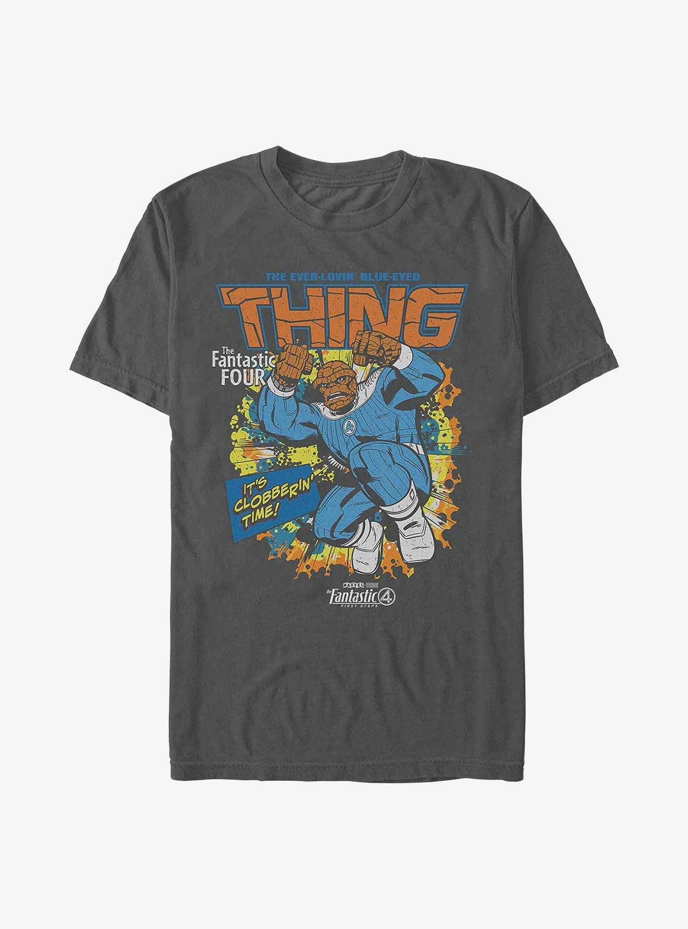 Marvel The Fantastic Four: First Steps Thing Cover Garment Dye T-Shirt