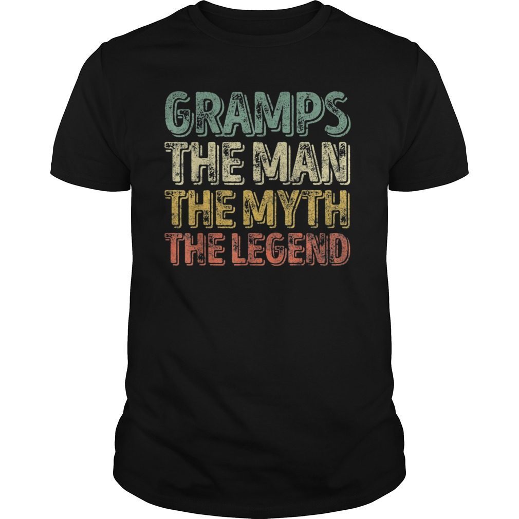 Mens Gramps The Man The Myth The Legend Father's Day T-Shirt