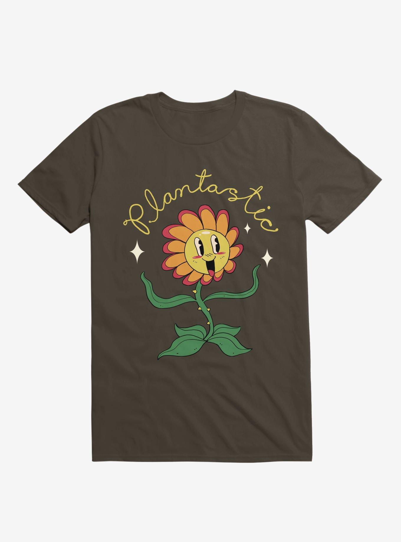 Plantastic Day Brown T-Shirt