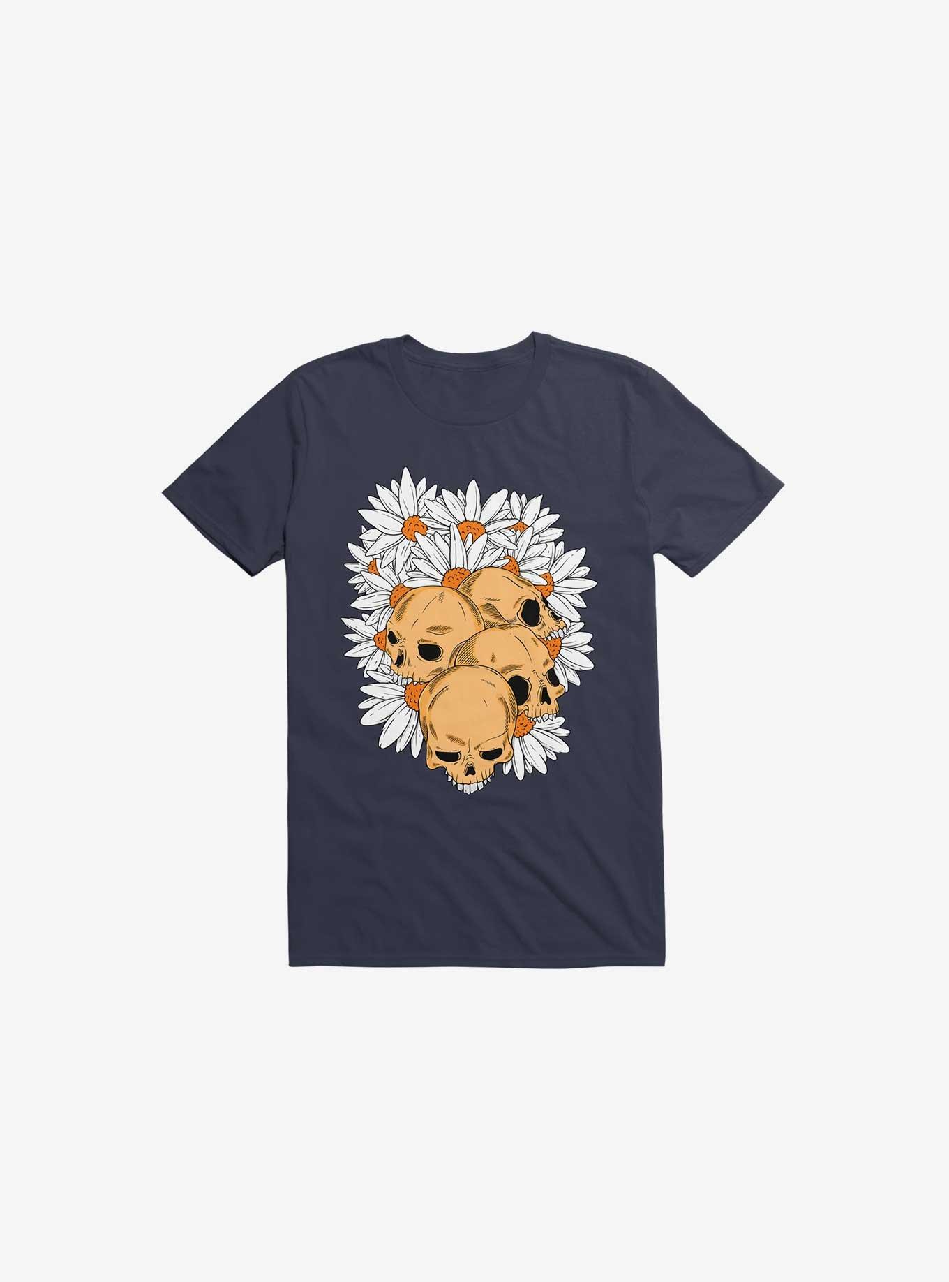 Skull Have Chance Navy Blue T-Shirt