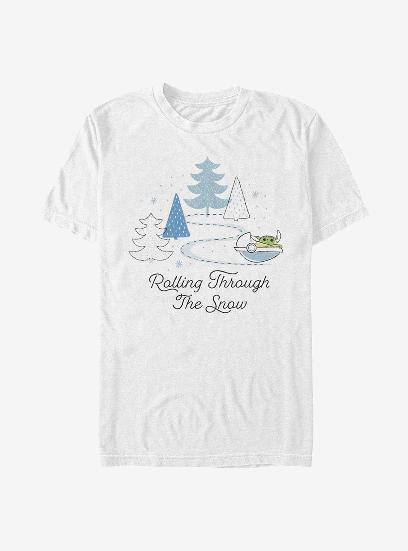 Star Wars The Mandalorian The Child Snow Rolling T-Shirt