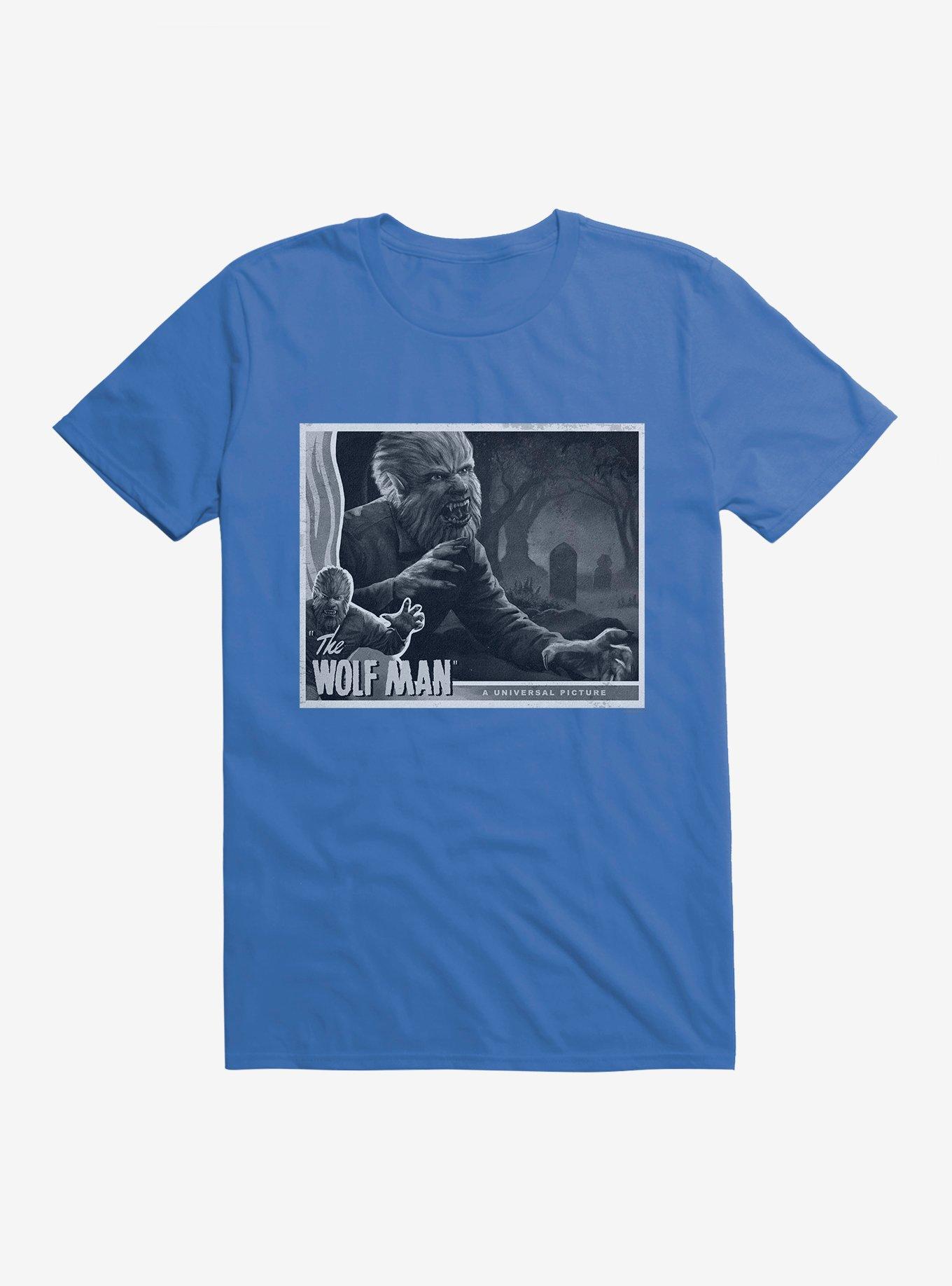 The Wolf Man Black And White Movie Poster T-Shirt