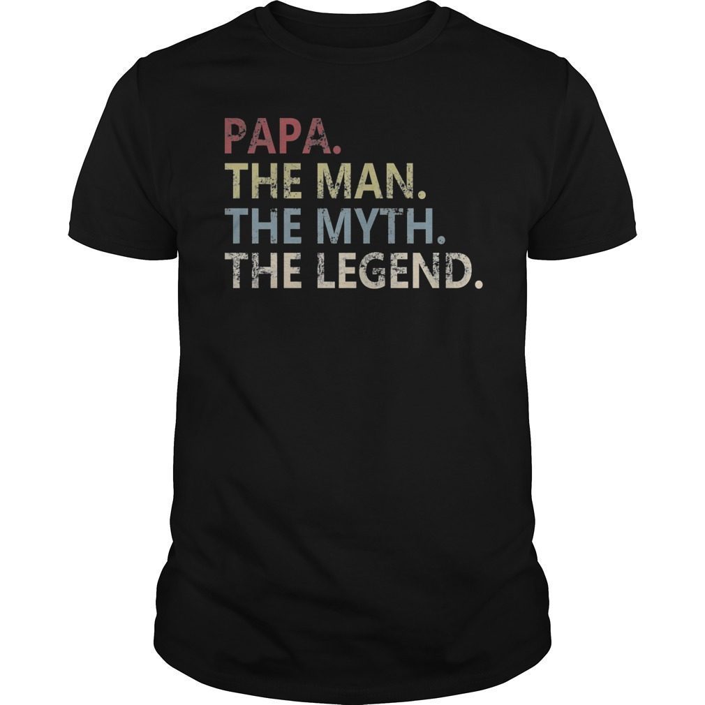 Vintage Retro Papa The Man The Myth The Legend T-Shirt