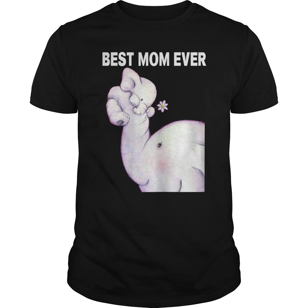 Womens Best Mom ever Elephant Mother's day Tshirt for Mother