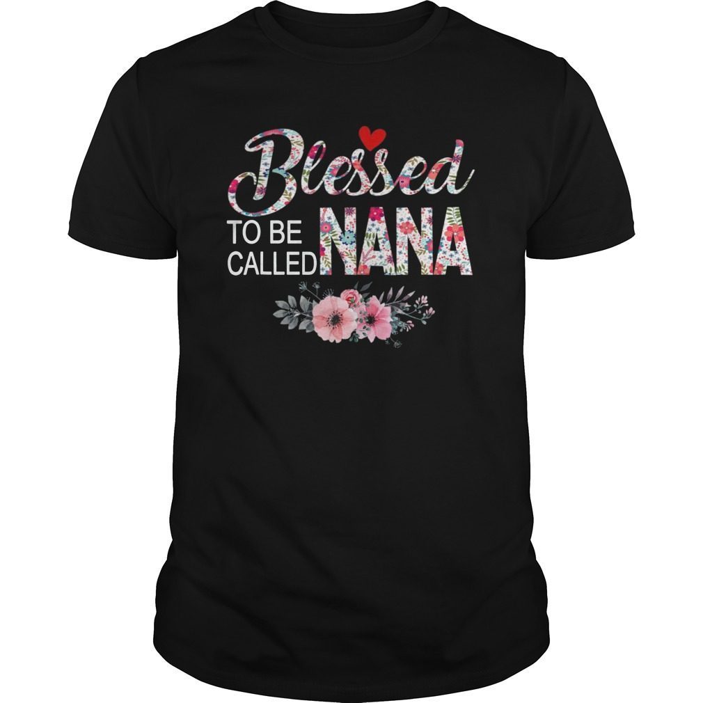 Womens Blessed To Be Called NANA Tshirt