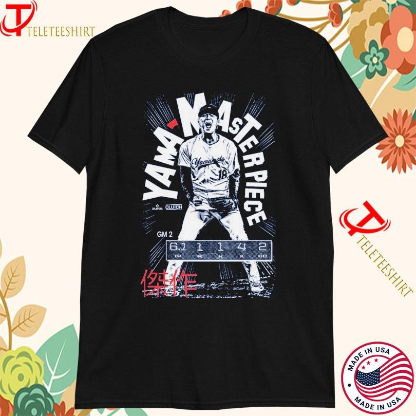 Yoshinobu Yamamoto Yama-Masterpiece GM 2 Los Angeles Dodgers T-shirts