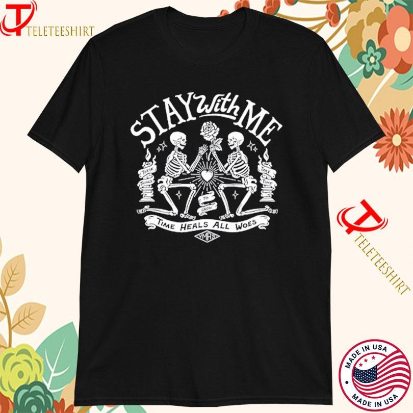 You Me At Six Stay With Me Time Heals All Woes Skeleton T-Shirts